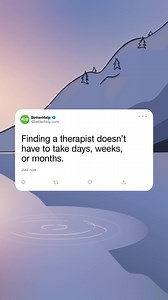 5.9K reactions · 358 shares | Therapy, simplified. Match with a licensed therapist online in as little as 48 hours. | BetterHelp | Facebook