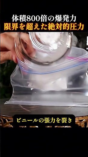 体積800倍爆発限界突破圧力