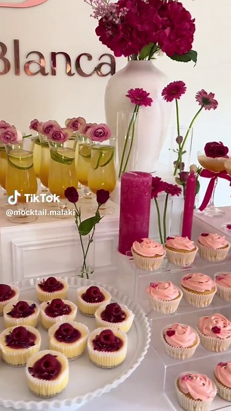 Princess Grace, pretty in pink. 💕 #mocktails #party #engagement #pink #theme #foryoupage #fyp #voorjou #flowers #sweets