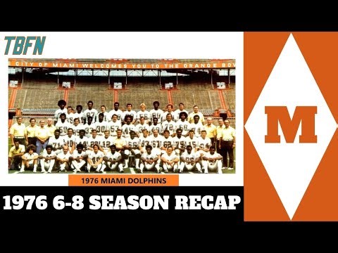 1976 (6-8) Miami Dolphins Season Recap Highlights!!