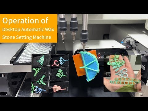 Operation video of SuperbMelt Desktop Automatic Wax Stone Setting Machine