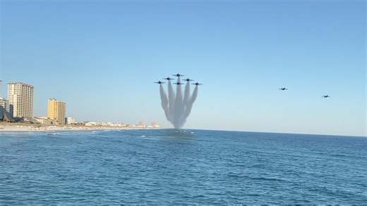11K views · 234 reactions | Your US Navy Blue Angels returning to NAS Pensacola from Jacksonville,FL airshow 10/20/24 | Blue Angels Practice Info | Facebook