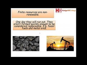 Chemistry - Finite and renewable resources