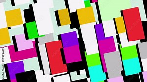 Abstract motion background of chaotic pieces . Chaotic shapes.Abstract wallpaper for design.Seamless loop video. Stock Video