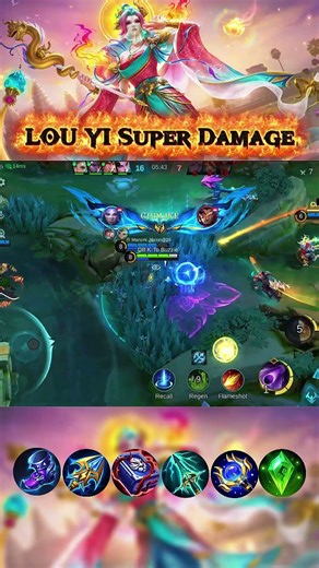 LOU YI NEW DAMAGE | MLBB ~ NEW BUILD #shorts #mobilelegends #mlbb #mlbbcreatorcamp #viral
