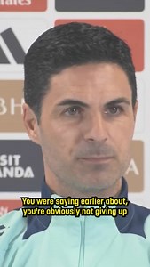“Over my dead body.” 🗣️ Arsenal boss Mikel Arteta is refusing to give up on the Premier League title race. | NBC Sports Soccer
