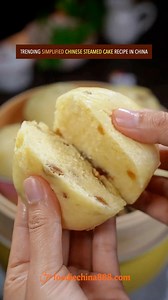 2.5M views · 27K reactions | Trending simplified Chinese steamed cake recipe in China. Have u ever seen it before? #recipe #cooking #chinesefood #cake #dessert #dimsum | foodiechina888 | Facebook