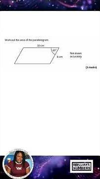 GCSE EXAM QUESTION ON AREA OF A PARALLELOGRAM