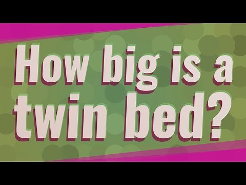 How big is a twin bed?