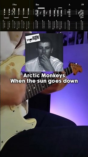Arctic Monkeys-When the sun goes down (Guitar tabs/tutorial/lesson) #indierock