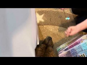 Teaching you how to make a tree out of bead (brother wanted to know￼ to)