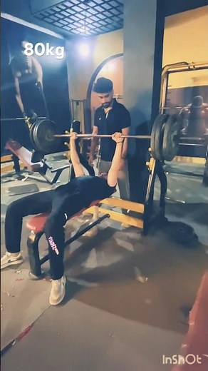 80 Bench Press 💥 | Power Meets Control | #trainsmart