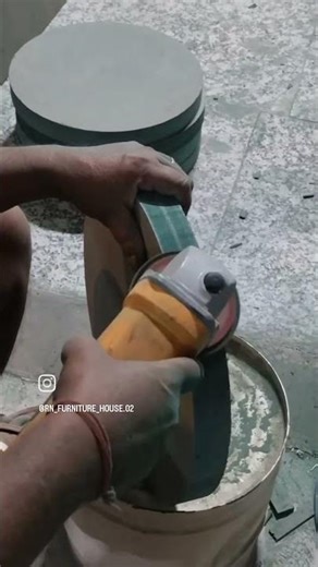 The process of making a round table ##