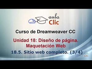 Curso de Dreamweaver CC. 18.5. Crear un sitio web completo. (3/4).