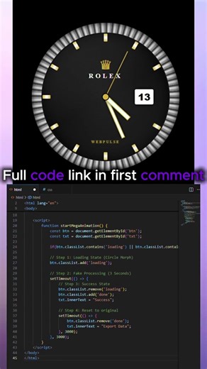Build a Luxury Rolex Clone with HTML CSS & JS | WebPulse Edition ⌚