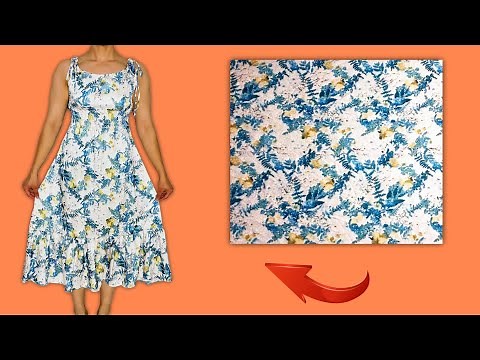 Easy Dress Sewing Tutorial | No Pattern Needed | Step-by-Step