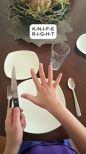 How to Set a Table: Fork, Knife, Spoon Trick You’ll Never Forget #shorts