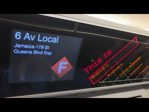 NYC Subway: R160 F Express Full Ride: Coney Island - Jamaica - 179 St via Culver Exp / 53 St