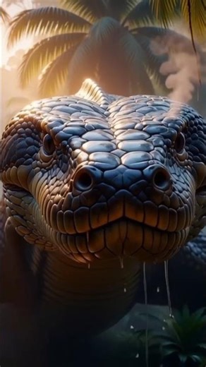 Giant Snake Spotted in the Jungle 😱 | Ultra-Realistic 8K | #shorts #viralshort #animation #viral