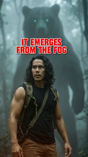 Giant Shadow Bear in the Fog. #shadowbear #fogforest #giantcreature