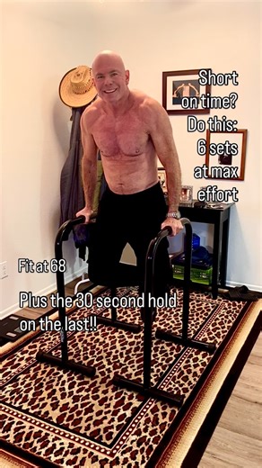 Intensity is King! Max effort. Go to failure. You need to visit your maximum capabilities from time to time. #MaximumEffort #Failure #MaxReps #MaxOut #DipBars #PersonalBest #Dips #Calisthenics #FitOver68 | Steve Estrada