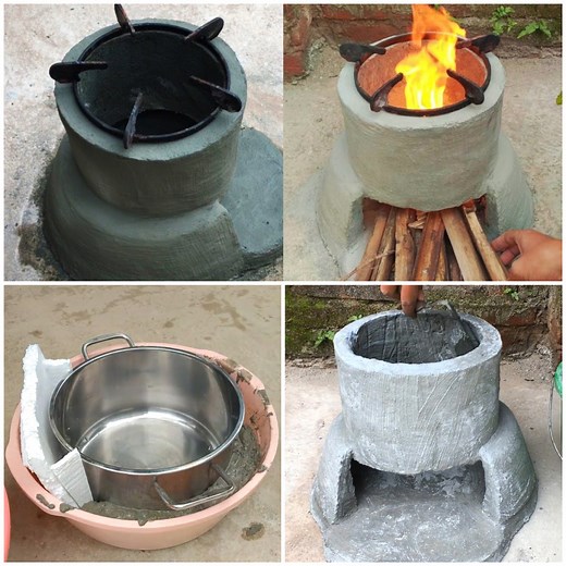 How to make a concrete outdoor stove | MetDaan DIY
