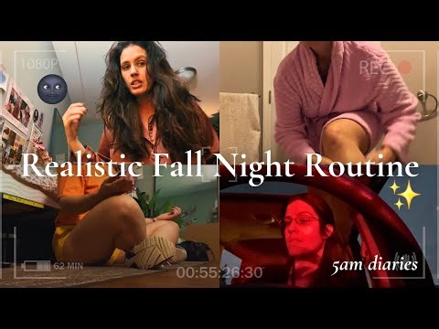 5AM Diaries 🌙 My Realistic Fall Night Routine | Cozy Reset Before Early Mornings 🍂