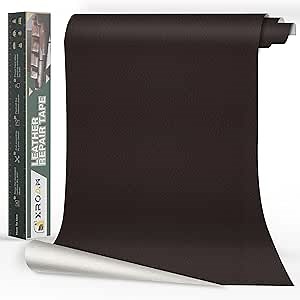 Leather Repair Tape, 16x40 inch Leather Patches for Furniture, Self Adhesive Leather Repair Patch for Sofas, Couches, Leather Covers, Seats, Chairs, Vinyl Repair Tape Dark Brown