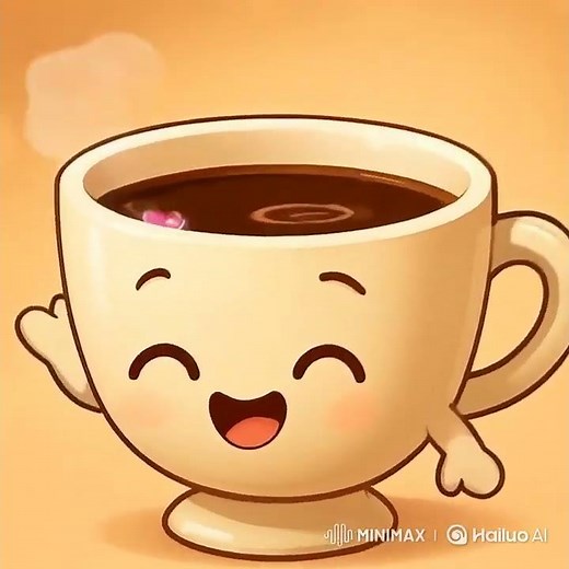 “Feeding the Kawaii Coffee Cup! ☕✨ So Cute!”