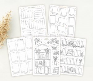 Sticker Set Book Tracker | Reading Journal Stickers, Book Stickers, Cute Book Stickers, Book Themed Sticker, Book Journal Sticker Bundle - Etsy
