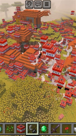Exploding a Village in Minecraft #minecraft