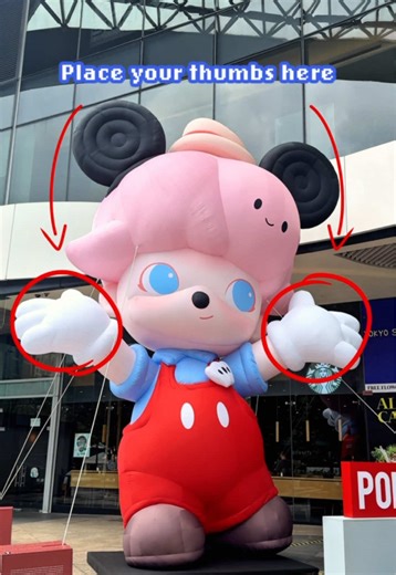 Experience Joy with DIMOO Mickey Inflatable at Plaza Singapura