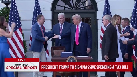 Watch: Trump signs "big, beautiful bill" into law