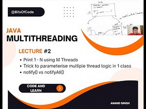 Multithreading in Java | Print 1-N using M Threads | Trick to parameterise thread logic in 1 class
