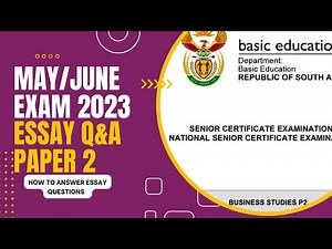 HOW TO WRITE ESSAYS📝PAPER 2 || BUSINESS STUDIES GRADE 12