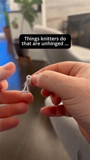 Using found objects as stitch markers…this escalated fast 🧶
