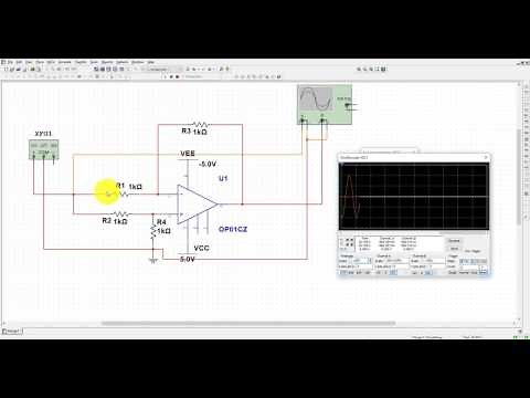 Differential Amplifier Designing and Simulation using Opamp in Multisim