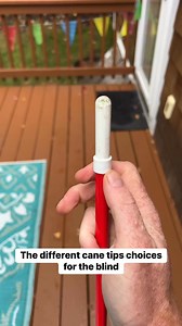 20K views · 318 reactions | The different cane tip choices for the blind and visually impaired. #blind #VisuallyImpaired #CaneTips #OrientationAndMobilitySpecialist | Blind on the Move | Facebook