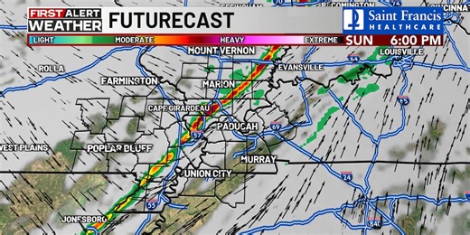 First Alert: Cold front bringing possible storms this evening, strong winds