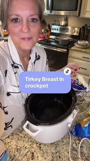 Turkey breast in the crockpot! #dinner #turkey #crockpot #easyrecipe @Butterball Turkey @Laura Ashley Johnson