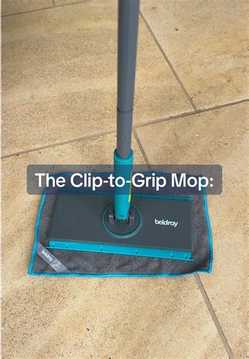 Clip-to-Grip Mop: Multi-Surface Cleaning Solution