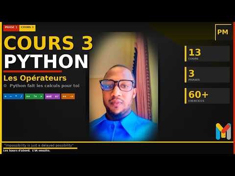 Python Master — Cours 3 : Les Opérateurs 🐍 | Python fait les calculs pour toi