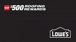 344K views · 72 reactions | Buy Qualifying GAF accessories at Lowe’s. Earn rewards! Up to $500 in Lowe’s e-Gift cards. | GAF - Roofing | Facebook