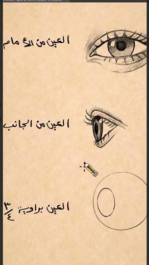 كيف ترسم العين من جميع الإتجاهات في أقل من دقيقة