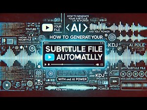 How to Generate Your Subtitle File Automatically with KDJ and AI Power