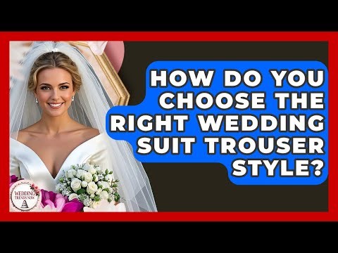 How Do You Choose The Right Wedding Suit Trouser Style? - Wedding Trends Now