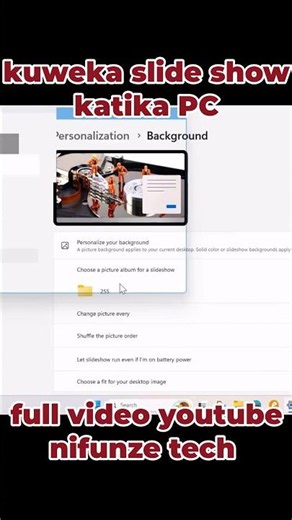 How to Set Up a Photo Slideshow on Your Desktop! 🖼️✨