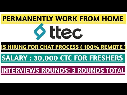 How to Crack Ttec Chat Representative Associate post || Jobs in Ttec Work From Home after Training