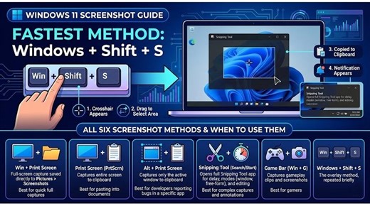 How to Screenshot on Windows 11 - Every Method (6 Ways) - SmashingApps.com