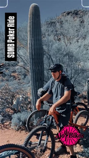 Poker run today @ second stop on the ride and we're being chased by giant, mutant spiders having fun 🤘👽🤘 #sdmb_mtb thanks for the arachnid adventure 🦍 #mtblove #tucson #trek #trekbikes #ajobikes | Ajo Bikes